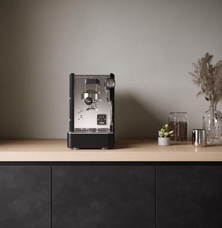 STONE Plus Espressomaskin Svart