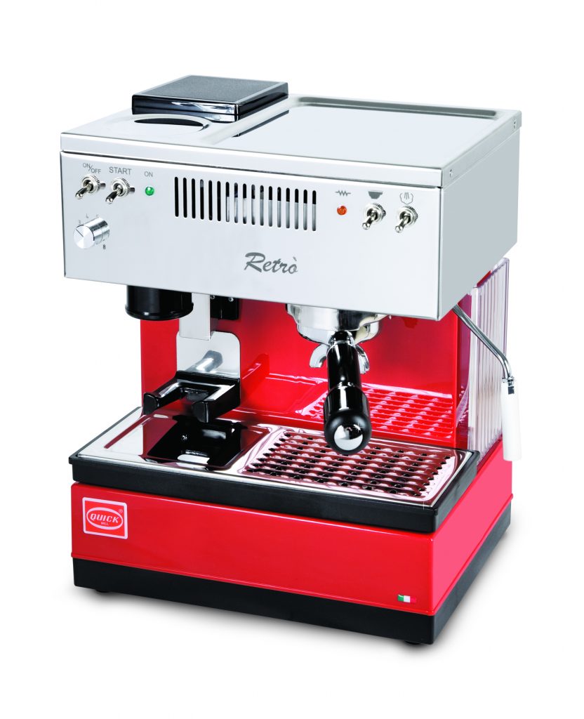 Quick Mill 0835 Retro Espressomaskin röd