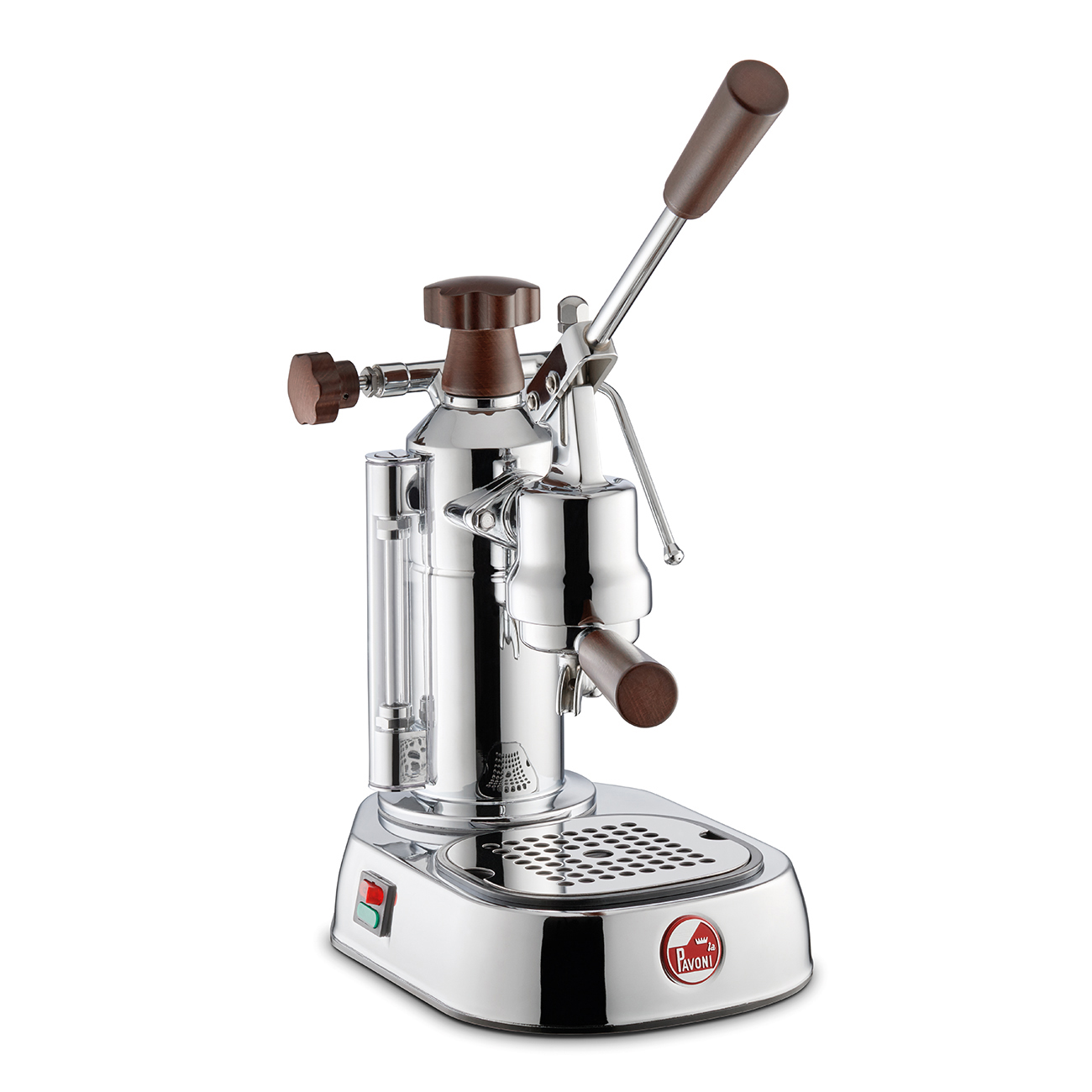 La Pavoni Europiccola Lusso Espressomaskin med trähandtag